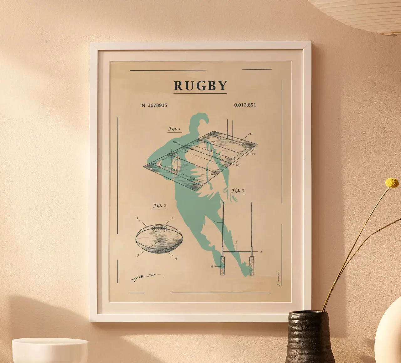 Brevet du rugby poster da Fabienne Petit