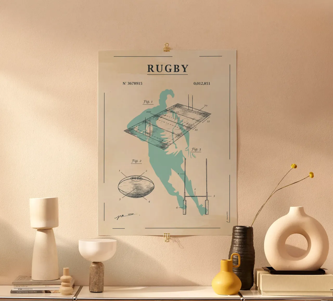 Brevet du rugby poster da Fabienne Petit