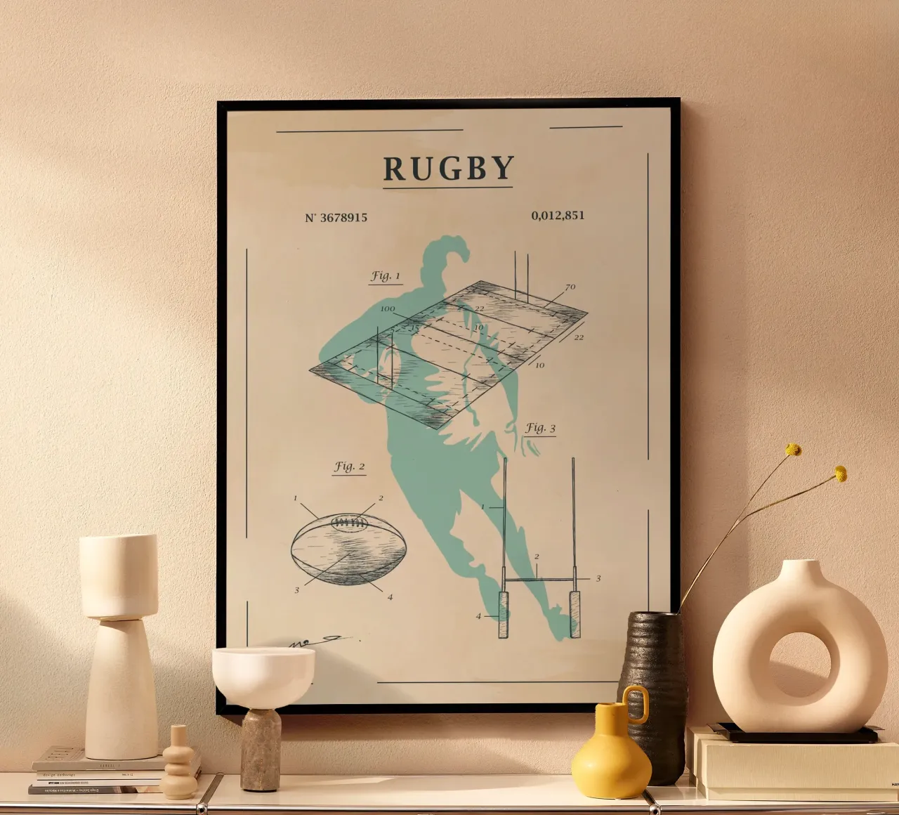 Brevet du rugby poster da Fabienne Petit