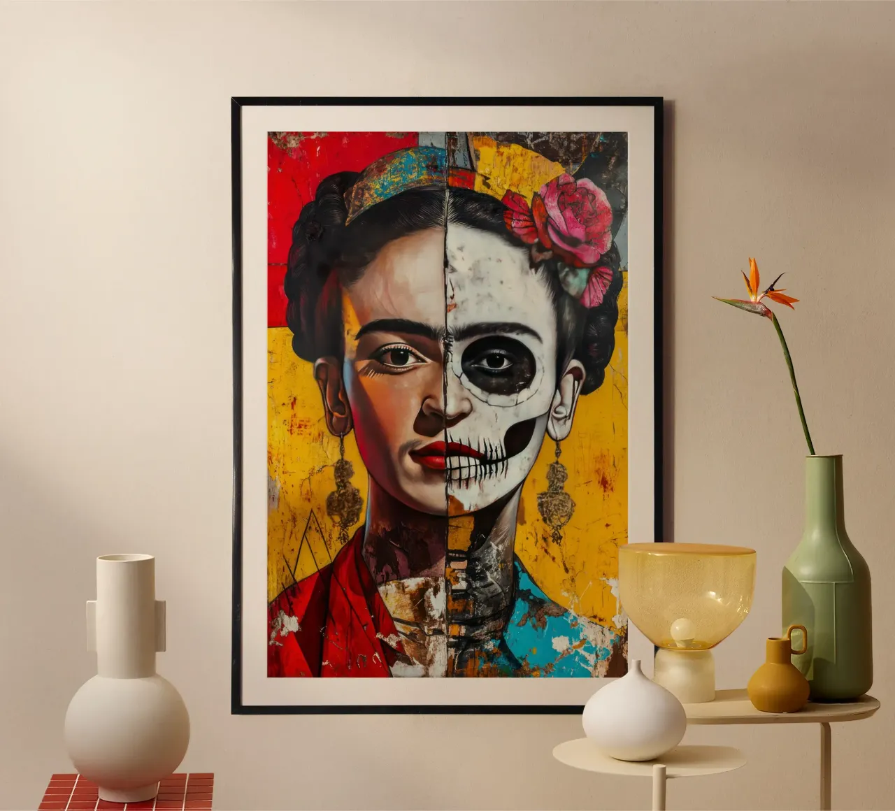 La dualità dell'anima - L'icona nello specchio della vita e della morte carta hahnemühle da Modern Muse