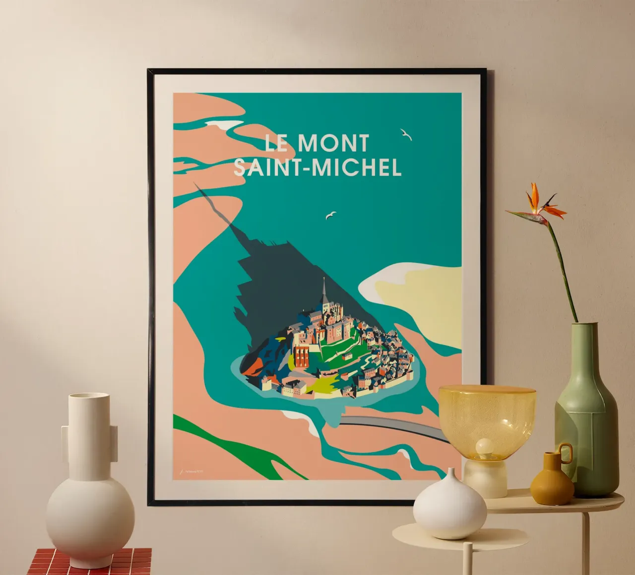 Le Mont-Saint-Michel poster da Fabienne Petit