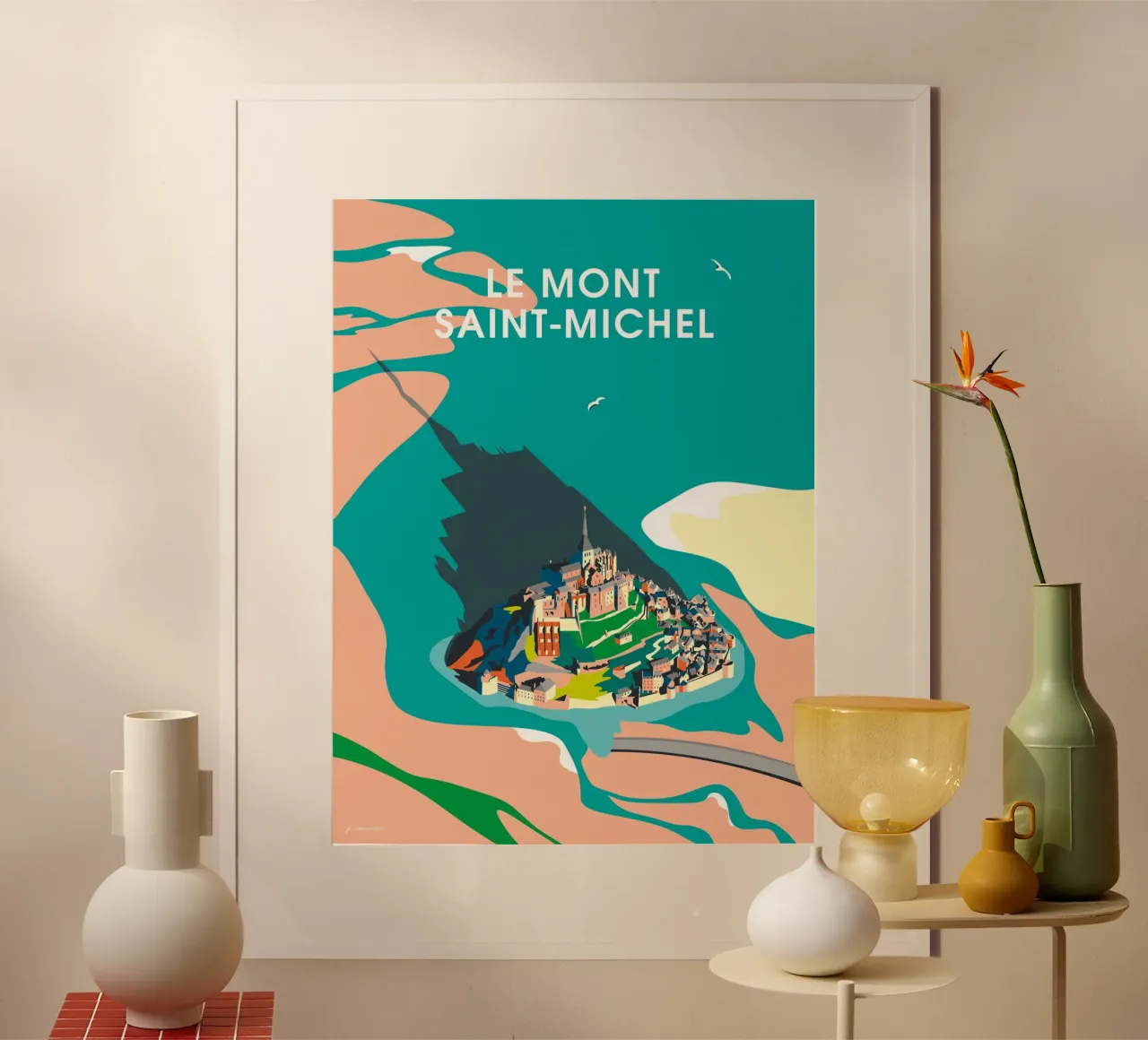 Le Mont-Saint-Michel poster da Fabienne Petit