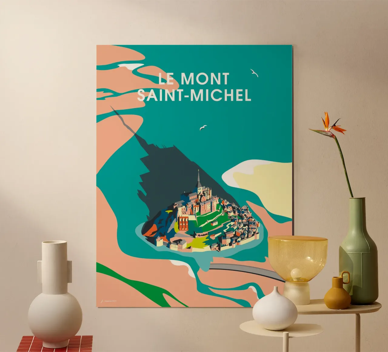 Le Mont-Saint-Michel poster da Fabienne Petit