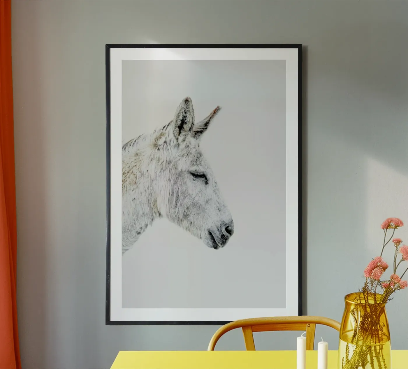 Donkey poster van Paws & Claws