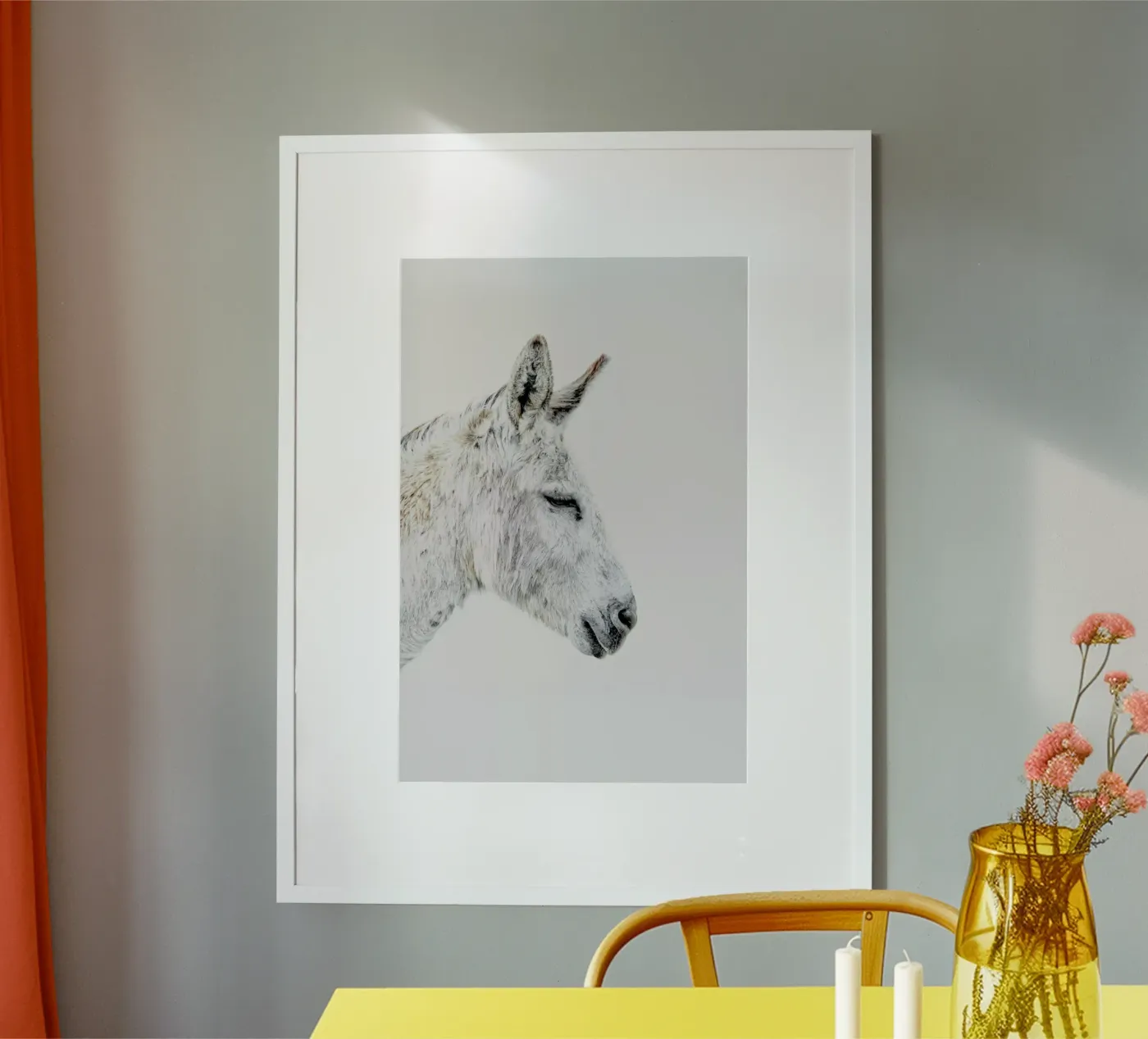 Donkey poster van Paws & Claws