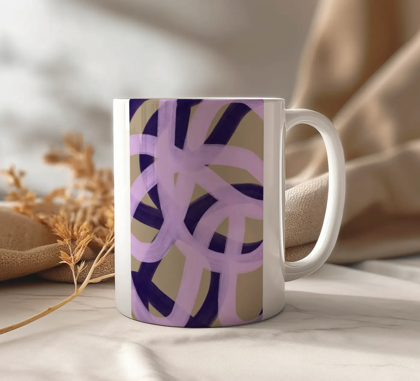 Lines 1 ceramic mug by Studio Memb