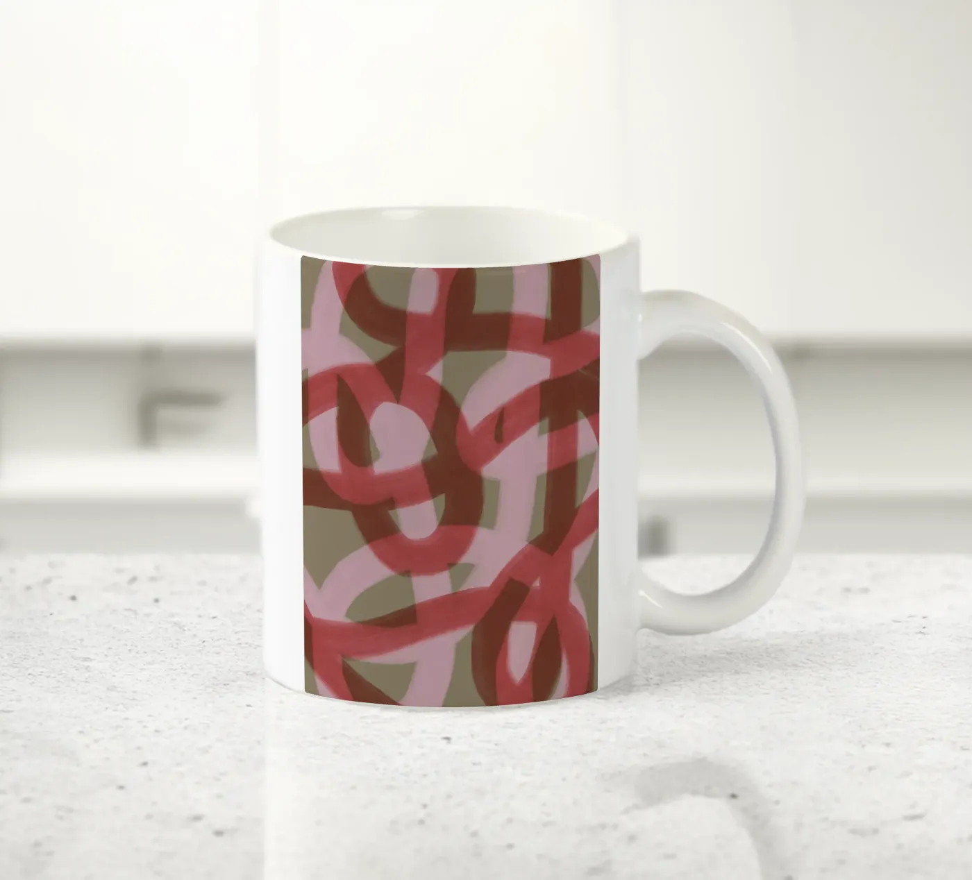 Lines 2 ceramic mug by Studio Memb