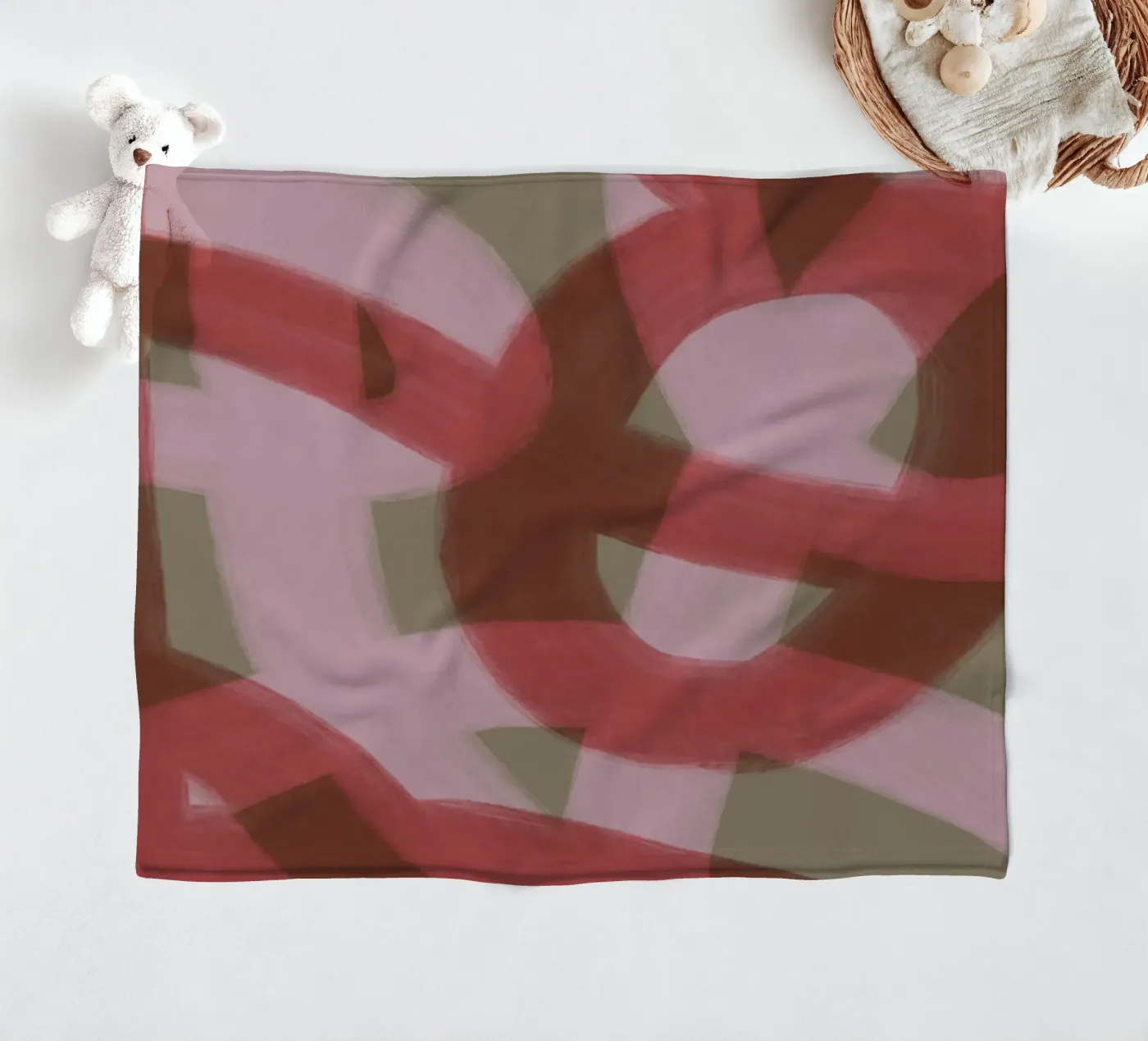 Lines 2 fleecedeken van Studio Memb