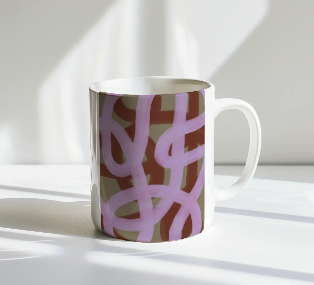 Lines 3 tazza in ceramica da Studio Memb
