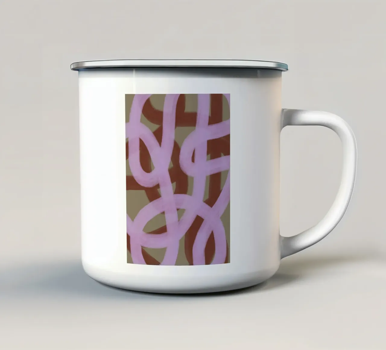 Lines 3 tazza in smalto da Studio Memb