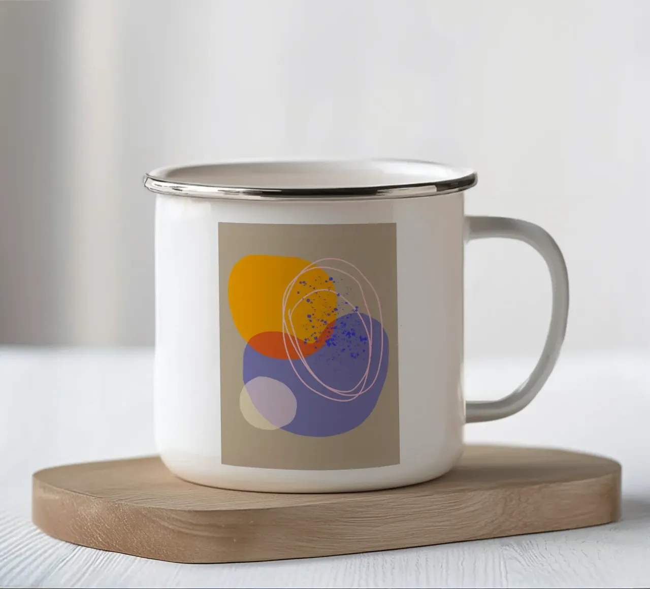 Shapes 21 tazza in smalto da Studio Memb