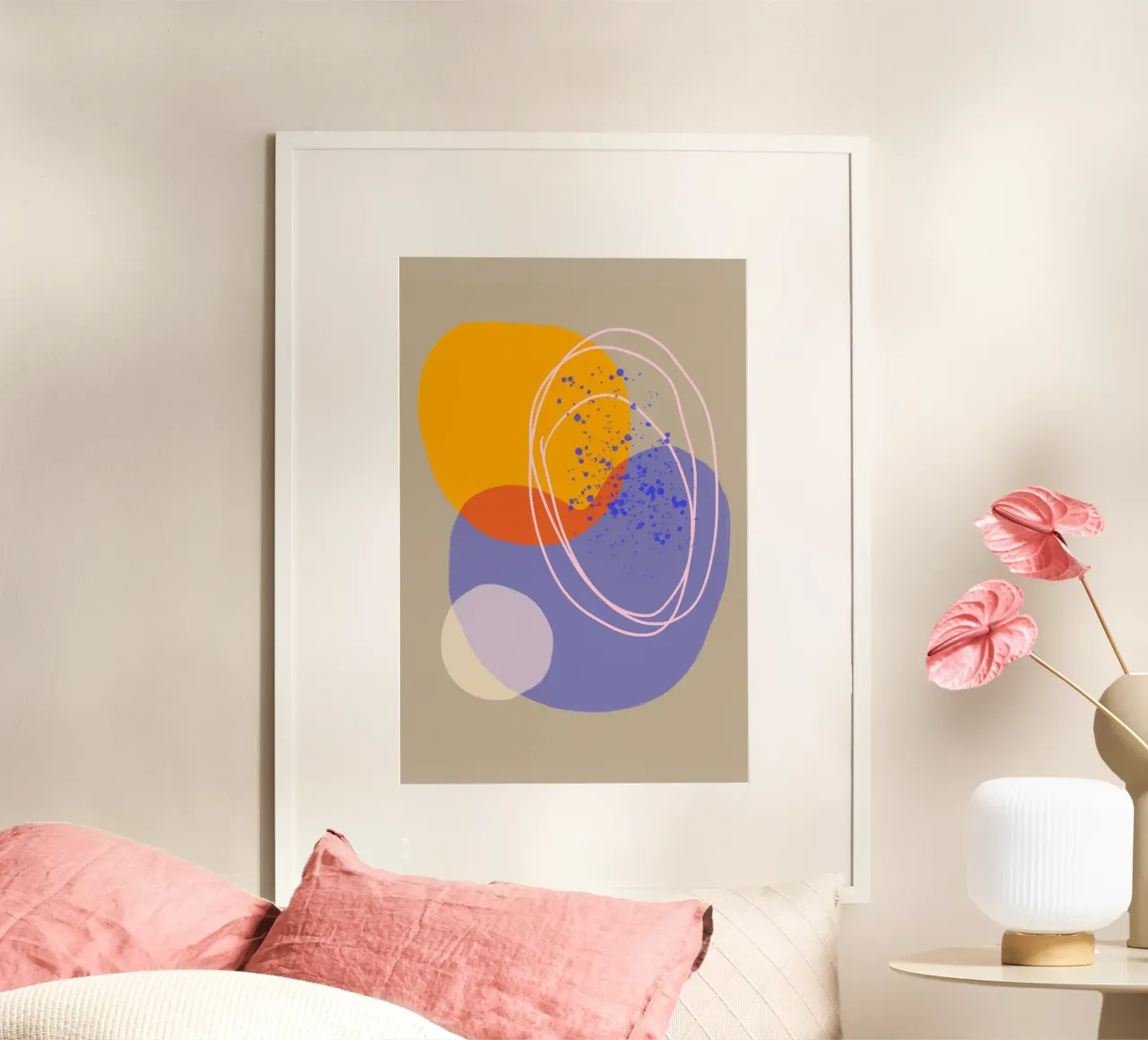 Shapes 21 poster con telaio in plastica da Studio Memb