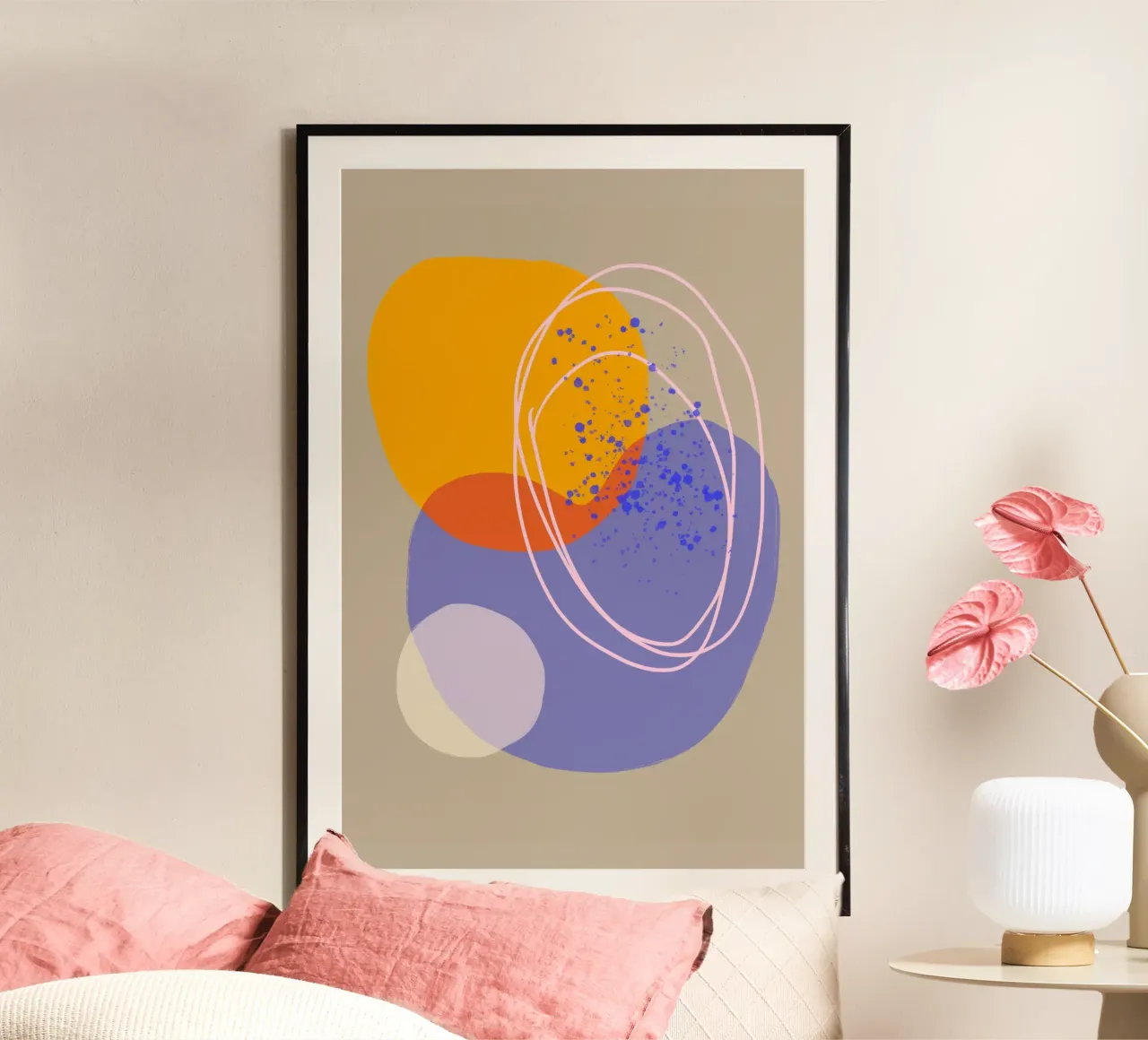 Shapes 21 poster con telaio in plastica da Studio Memb