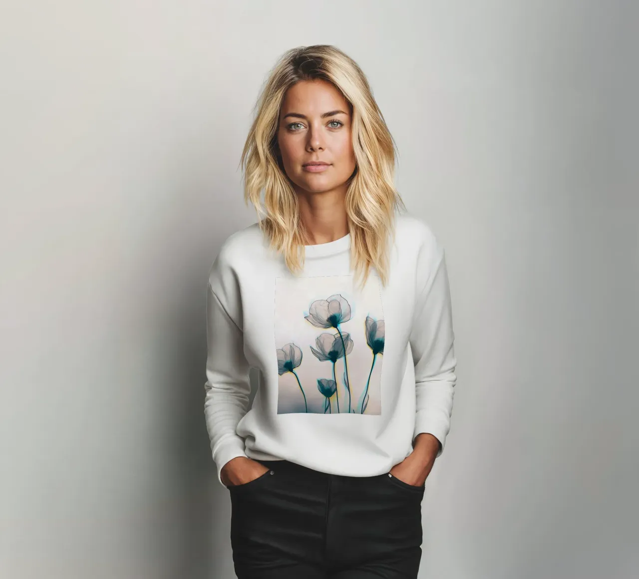 Mistige bloemen sweatshirt van Moon Bloom