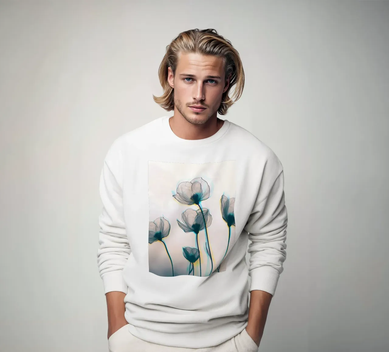 Mistige bloemen sweatshirt van Moon Bloom