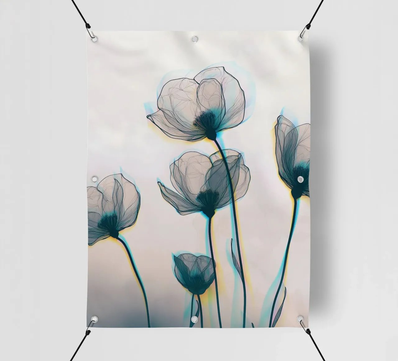 Fiori di nebbia telo in pvc da Moon  Bloom