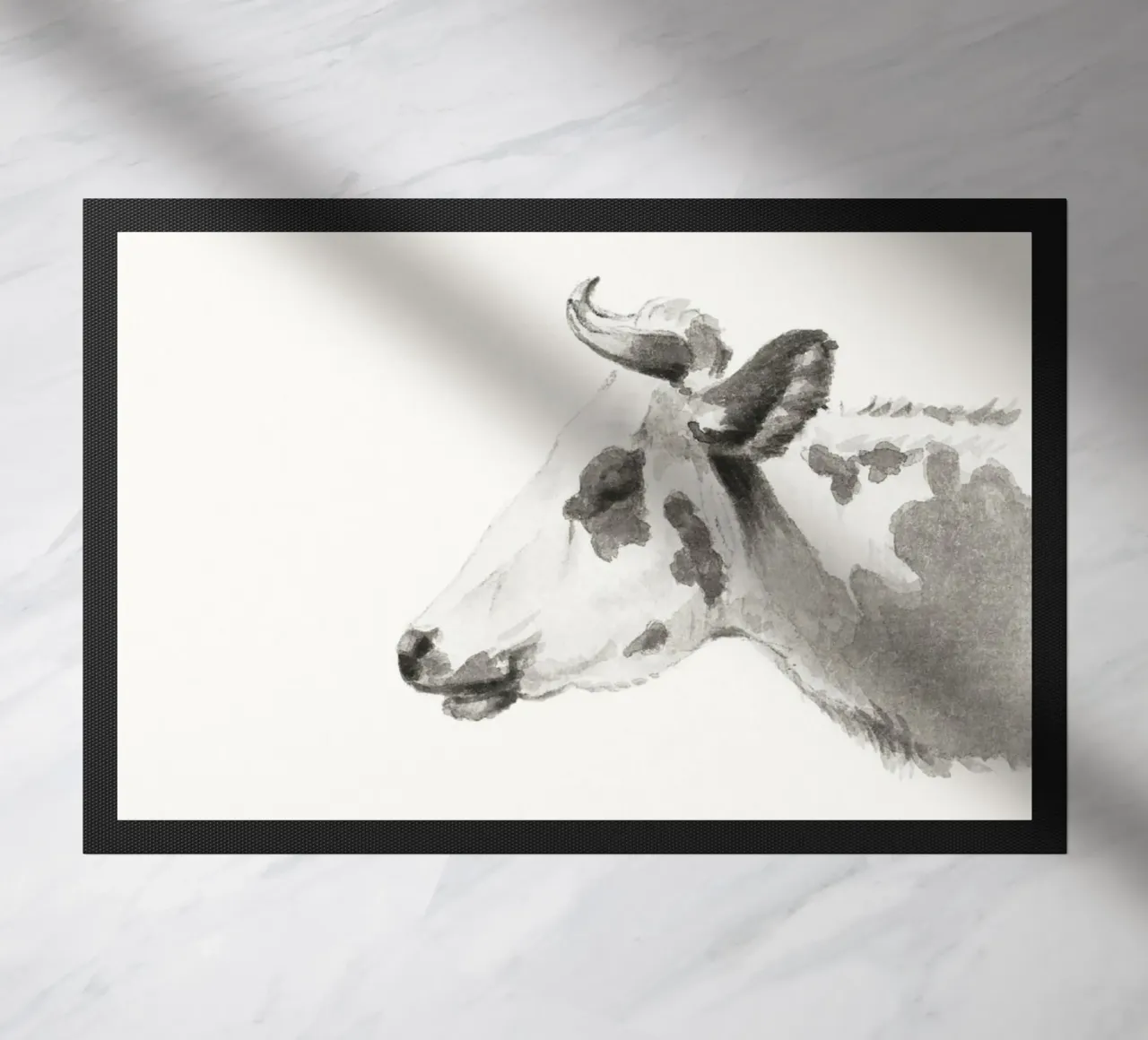Head of a cow zerbino da Second Canvas