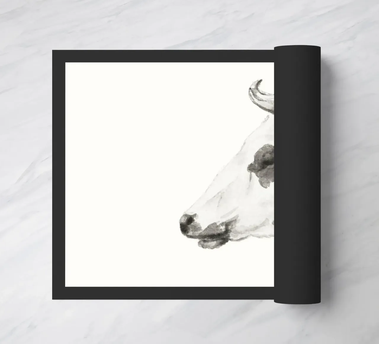 Head of a cow zerbino da Second Canvas