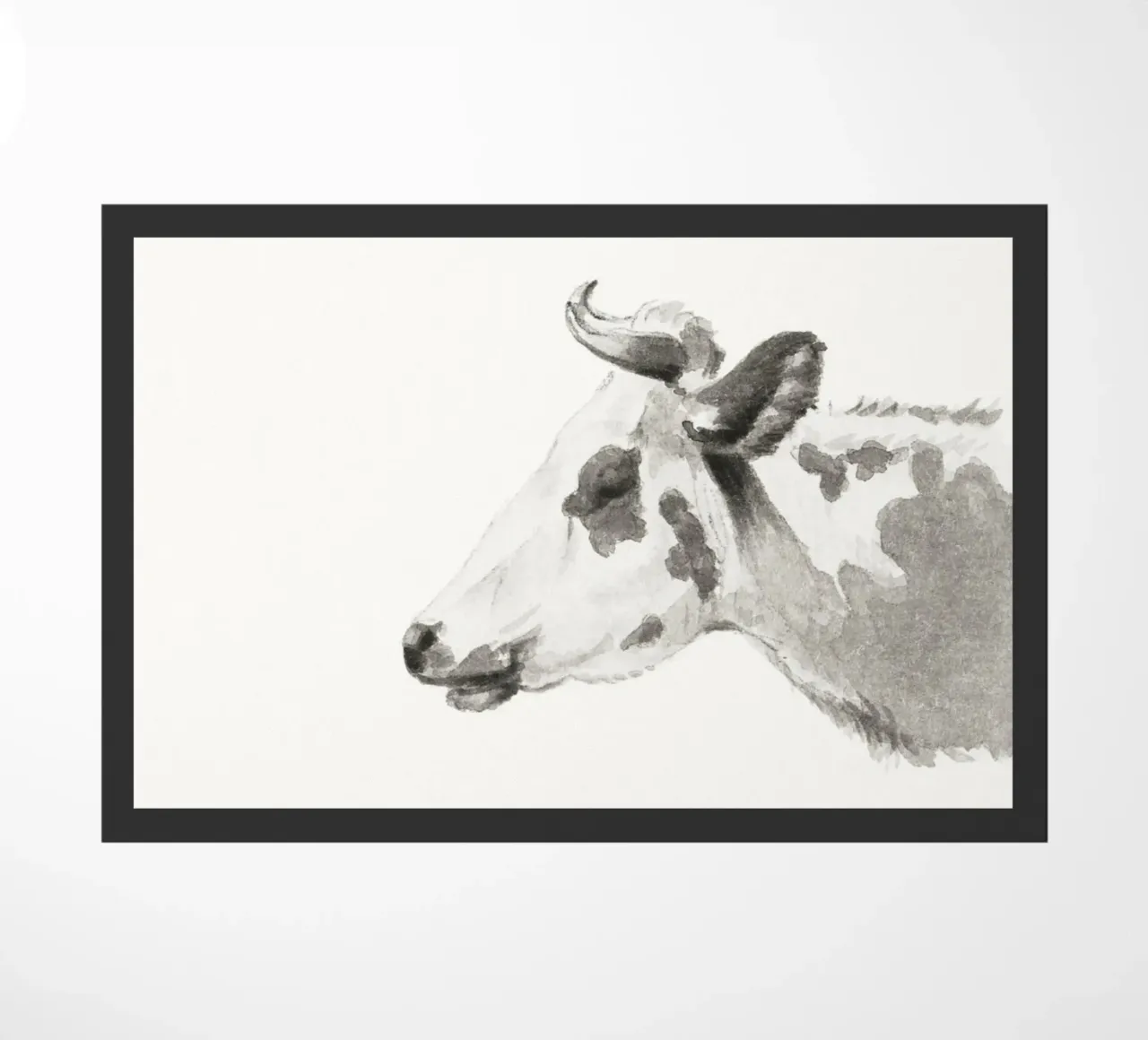 Head of a cow zerbino da Second Canvas