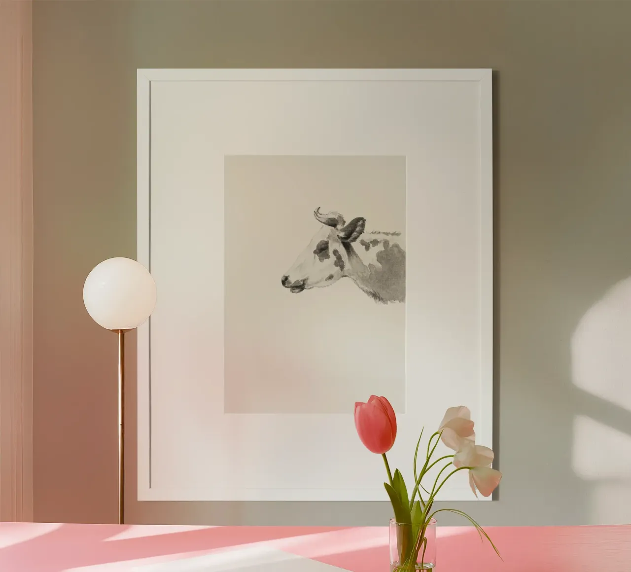 Head of a cow poster da Second Canvas