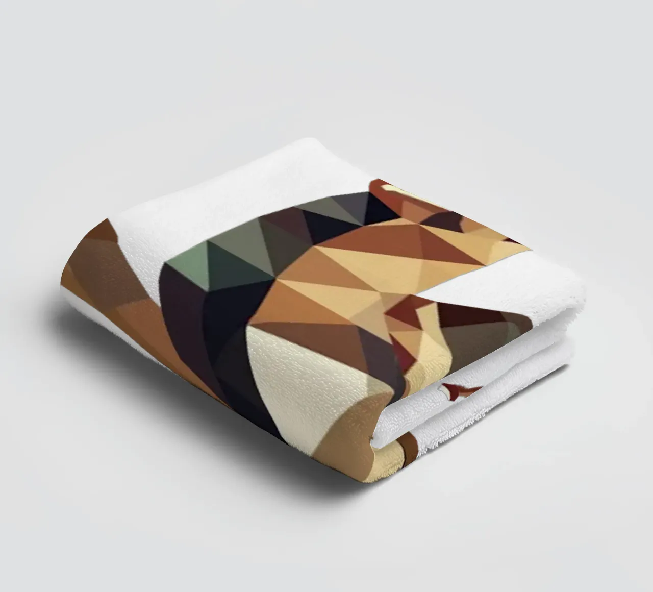 Snail on a flowering branch - spring meets low-poly towel by namosh