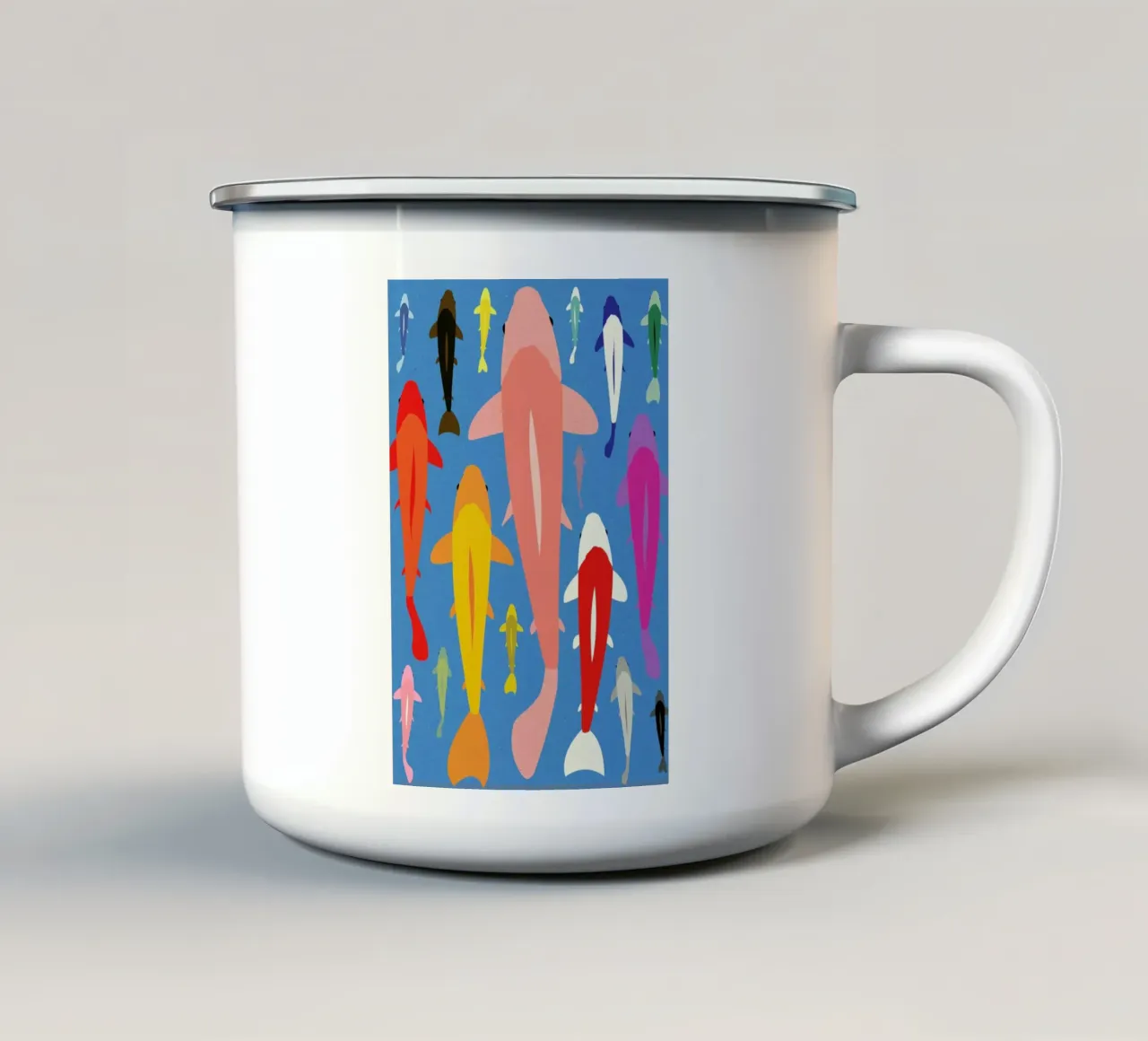 Koi Gang tazza in smalto da Rosi Feist