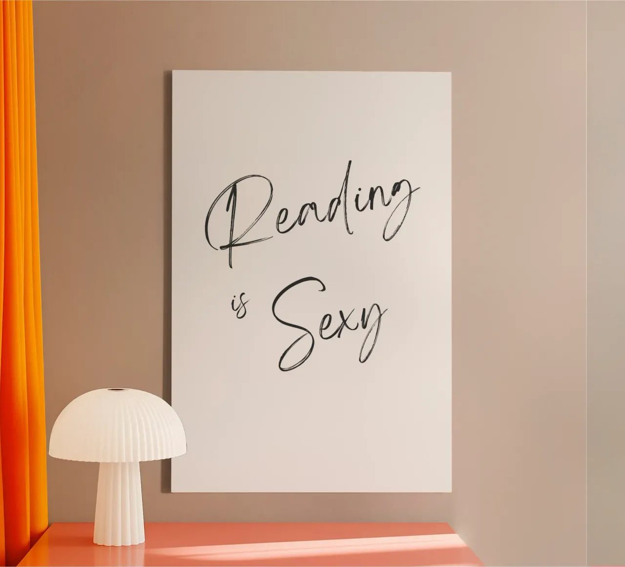 Reading is sexy tela con Cornice a cassetta da Second Canvas