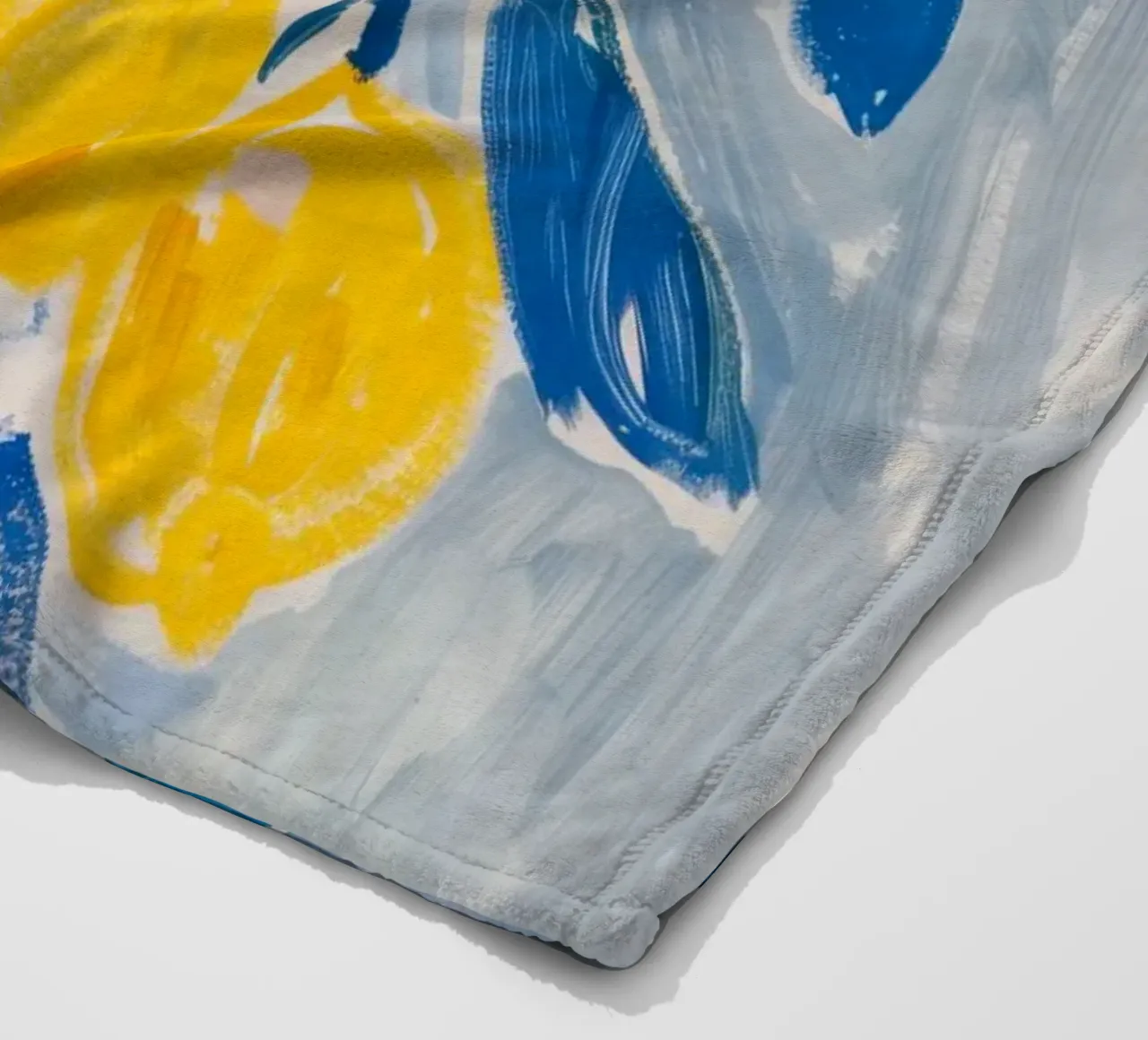 Zitrone Poster, Italienische Kunst Fleecedecke von DolceVita