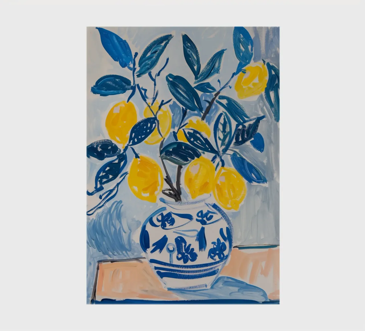 Lemon Poster, Italian Art notebook by DolceVita