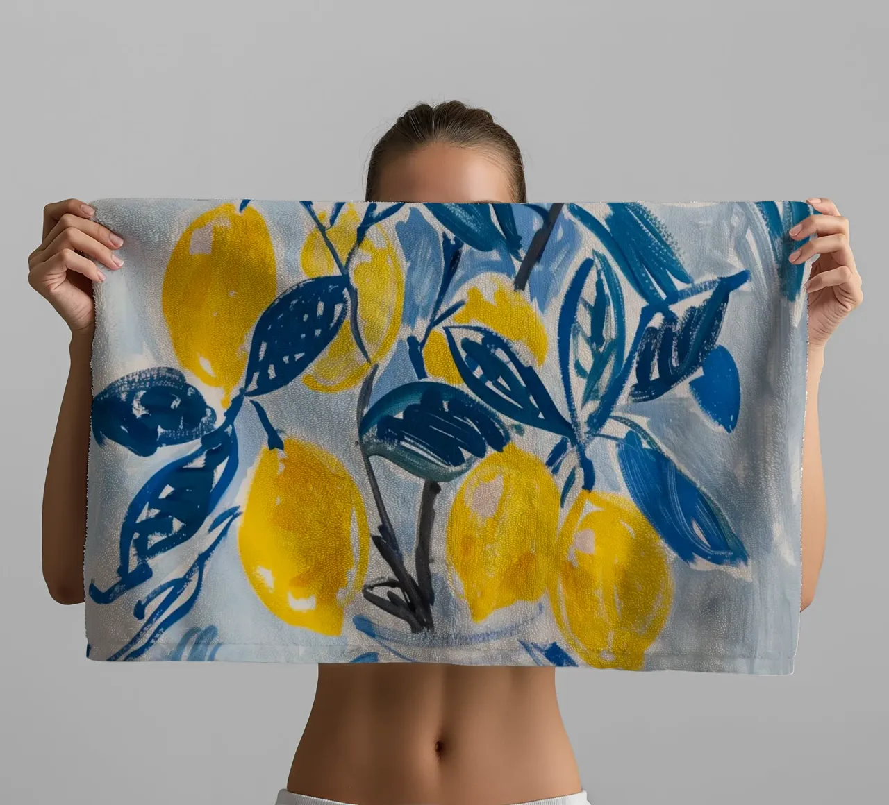 Zitrone Poster, Italienische Kunst Handtuch von DolceVita