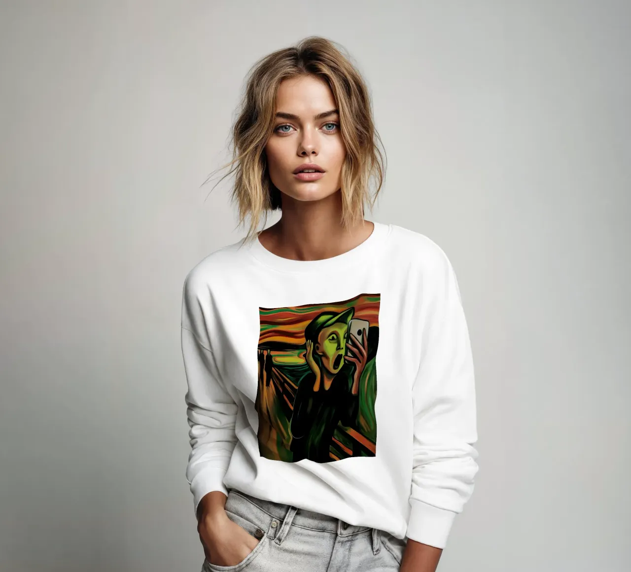 The Scream | The Scream | 2025 - Inspired by Edward Munch sweatshirt by Autofocus
