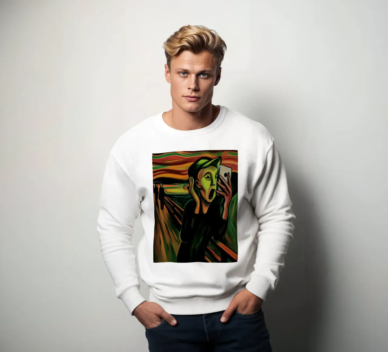 The Scream | The Scream | 2025 - Inspired by Edward Munch sweatshirt by Autofocus