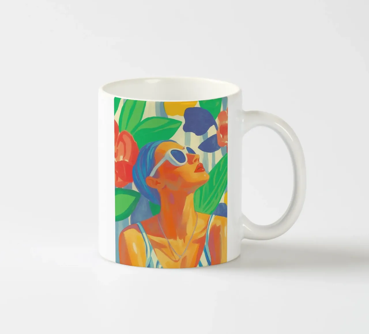 Umore estivo femminile tazza in ceramica da Carinaprint