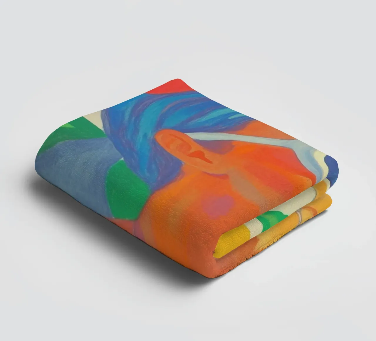 Female summer mood towel by Carinaprint