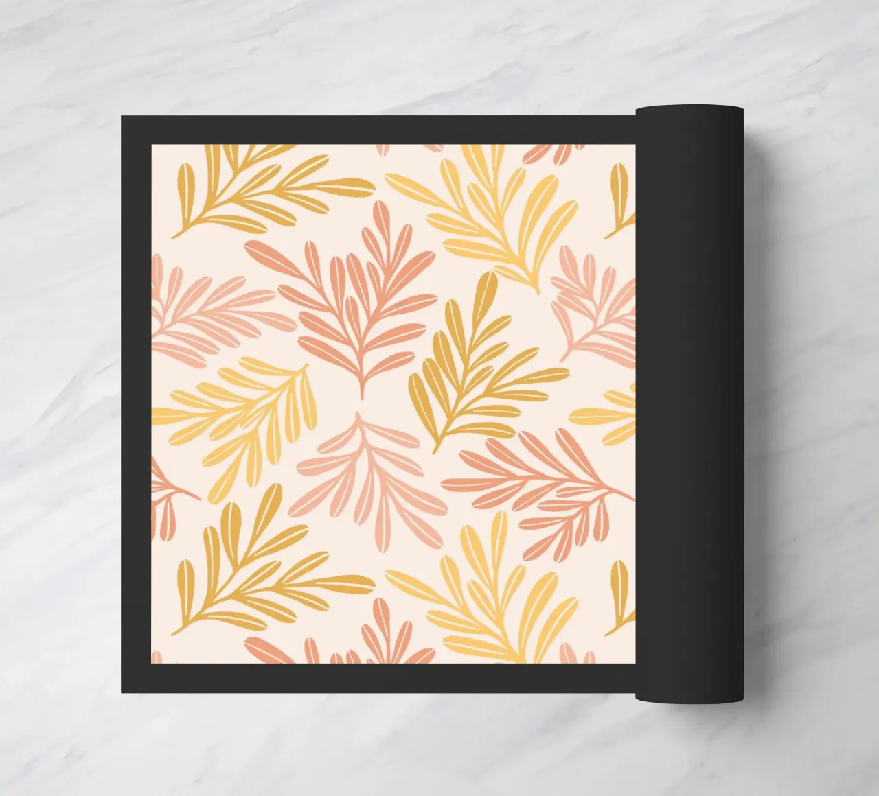 Warm Leaf Harmony doormat by Wackapacka