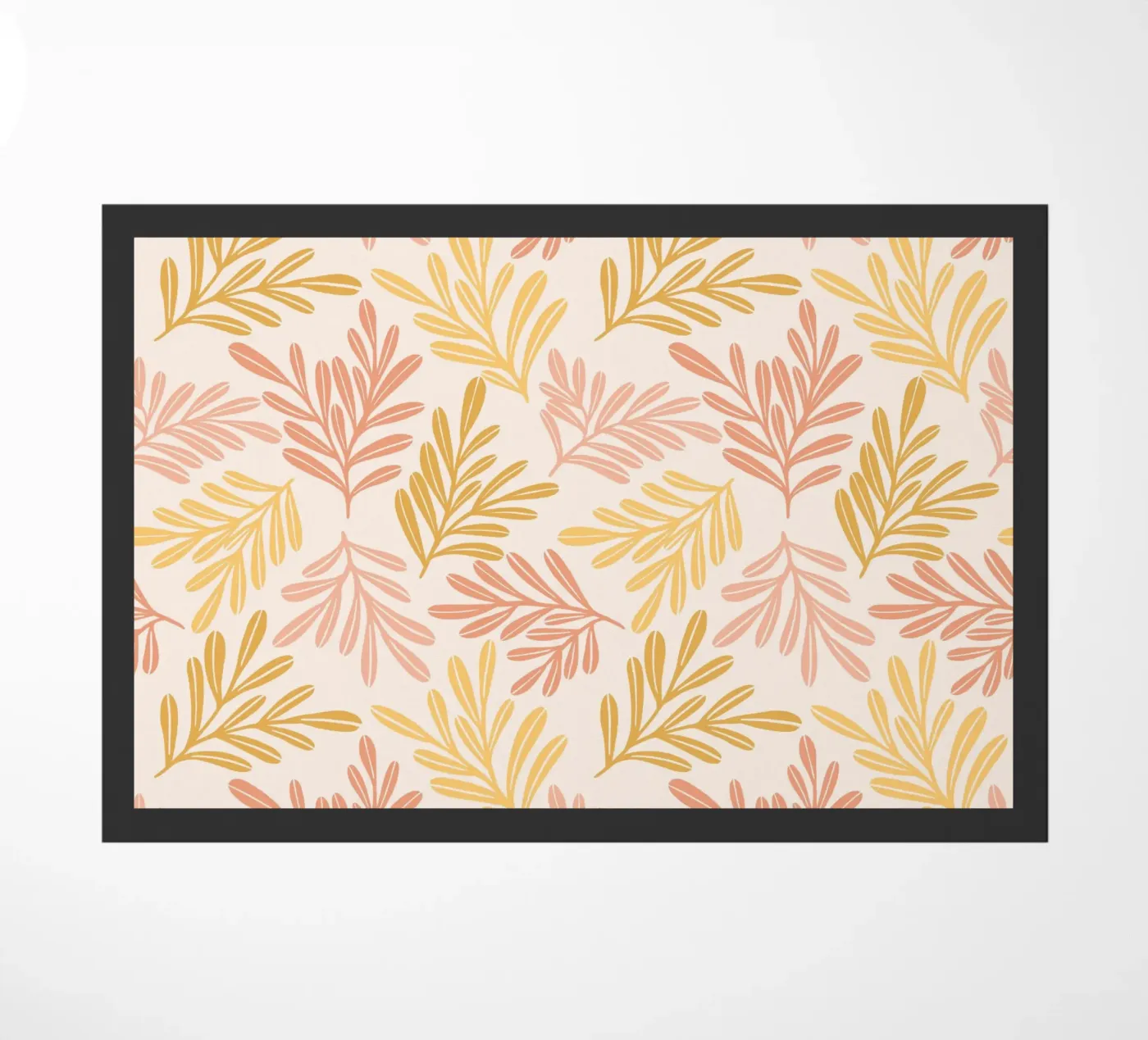 Warm Leaf Harmony doormat by Wackapacka