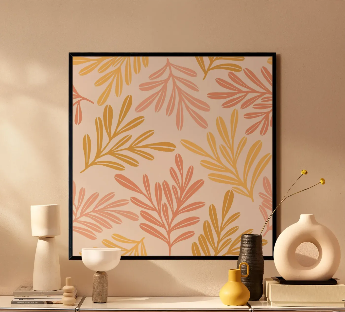 Warm Leaf Harmony Poster von Wackapacka