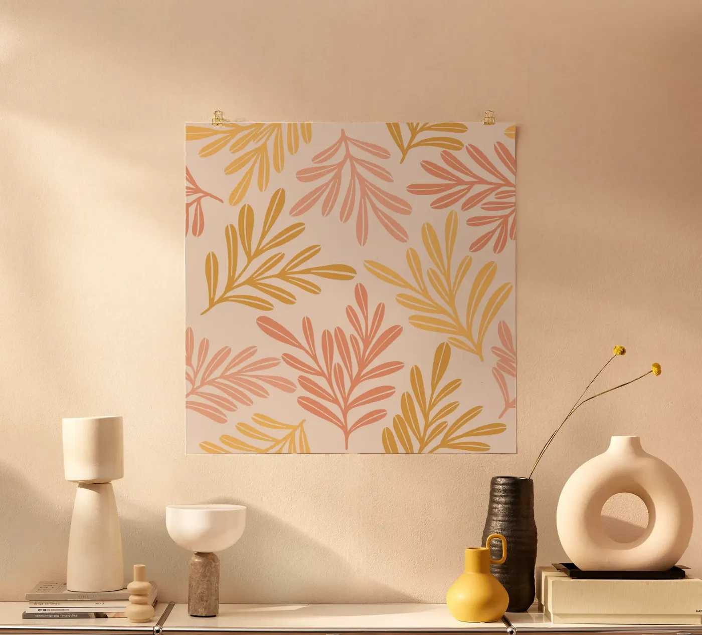Warm Leaf Harmony Poster von Wackapacka