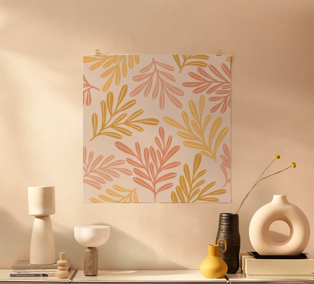 Warm Leaf Harmony poster by Wackapacka