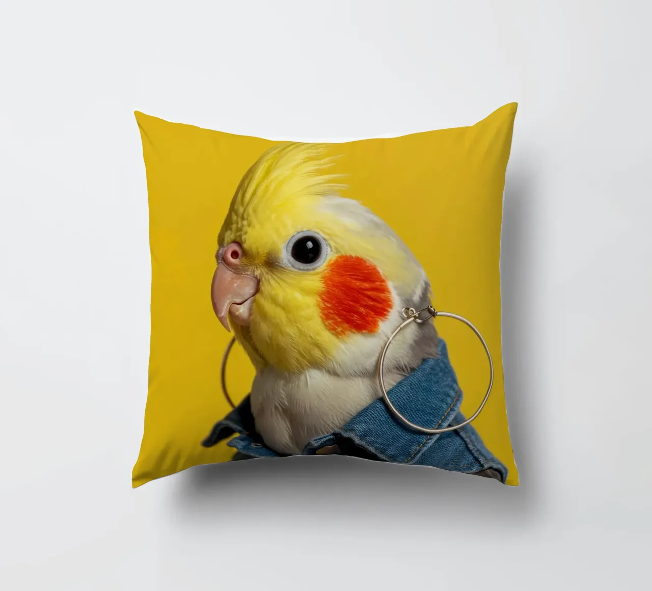 Studio Pawtrait Uccello cuscino da Pawtrait Studio