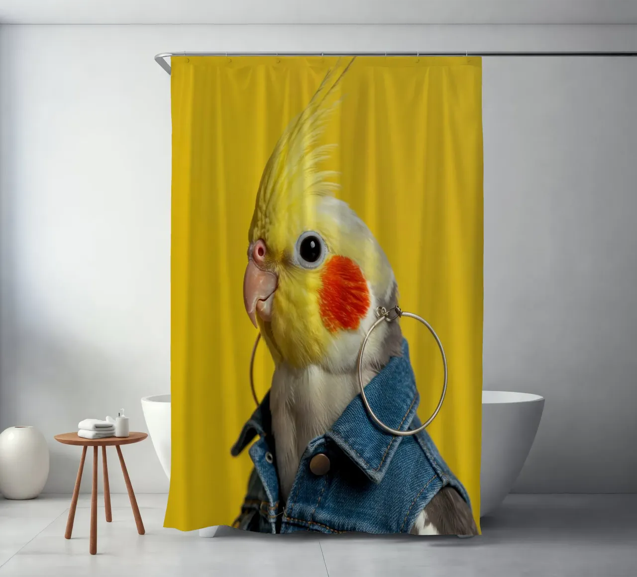 Studio Pawtrait Uccello tenda da doccia da Pawtrait Studio