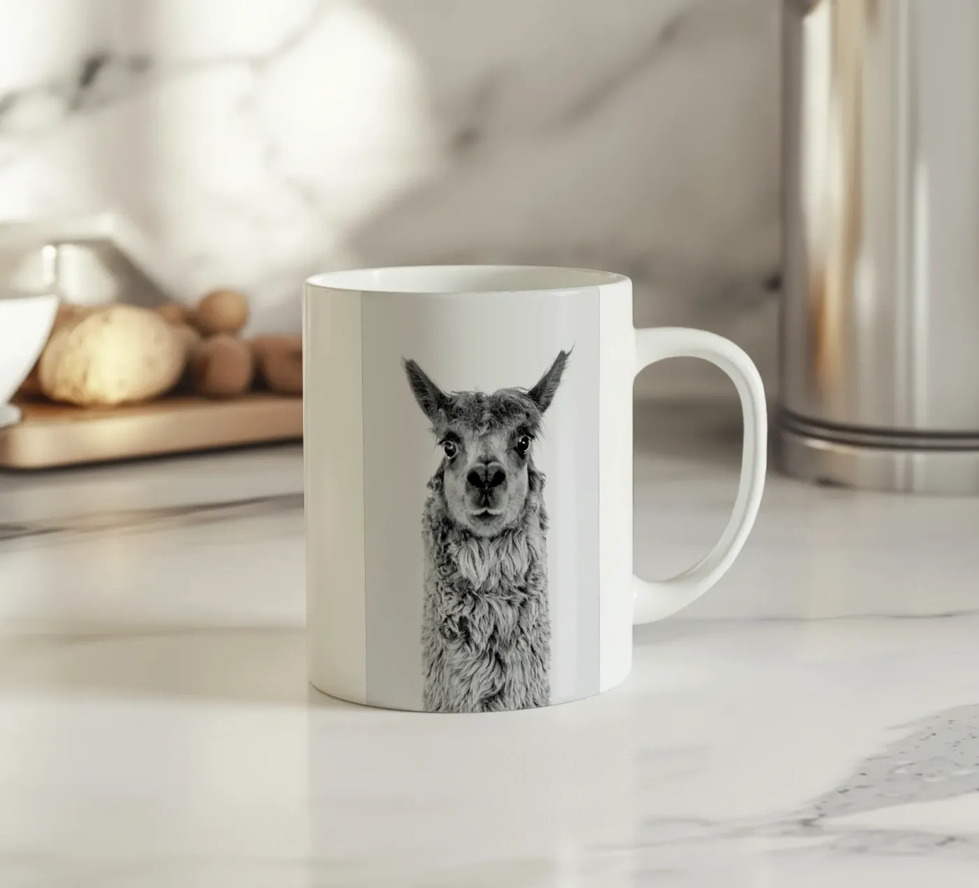 Alpaca ceramic mug by Paws & Claws