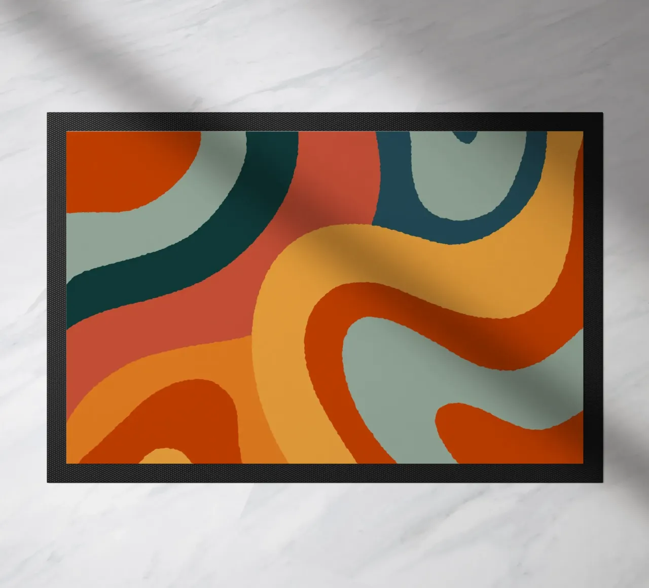 Linee ondulate retrò zerbino da Wackapacka