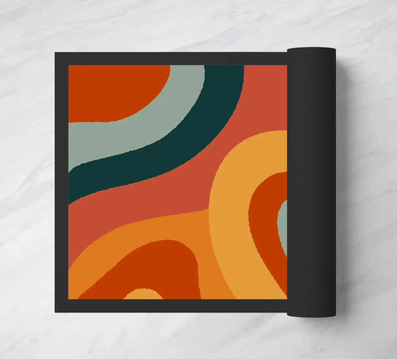 Linee ondulate retrò zerbino da Wackapacka