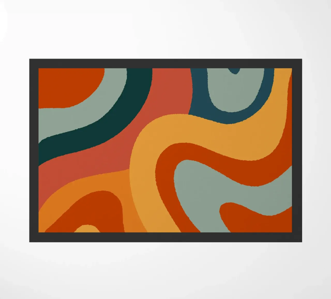 Linee ondulate retrò zerbino da Wackapacka