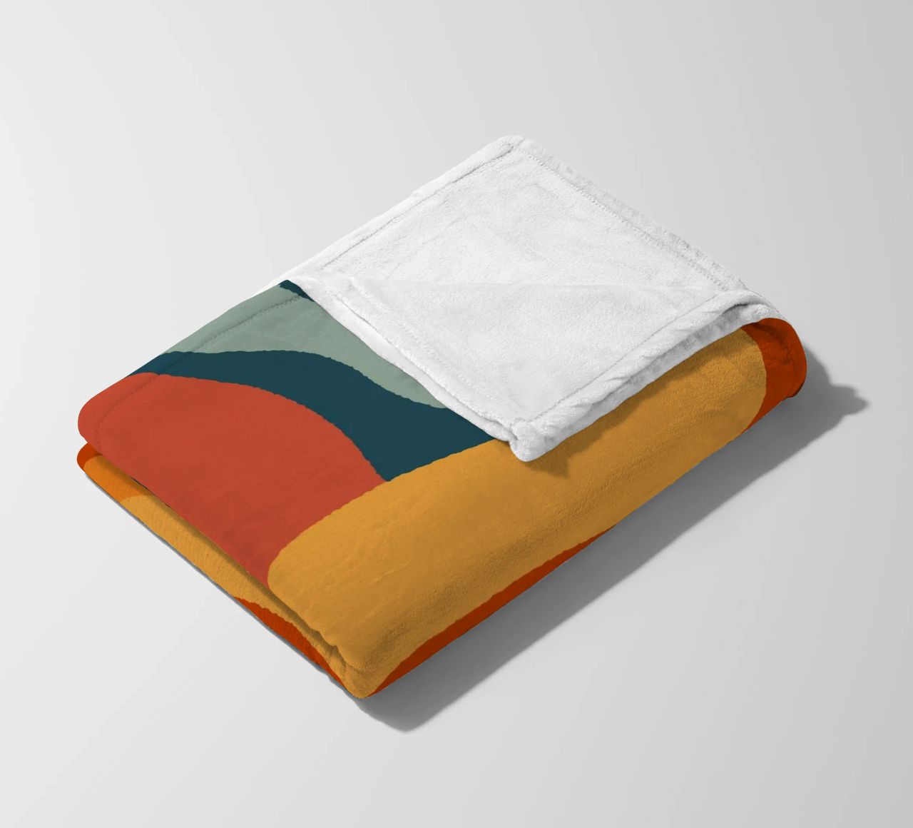 Linee ondulate retrò coperta in pile da Wackapacka
