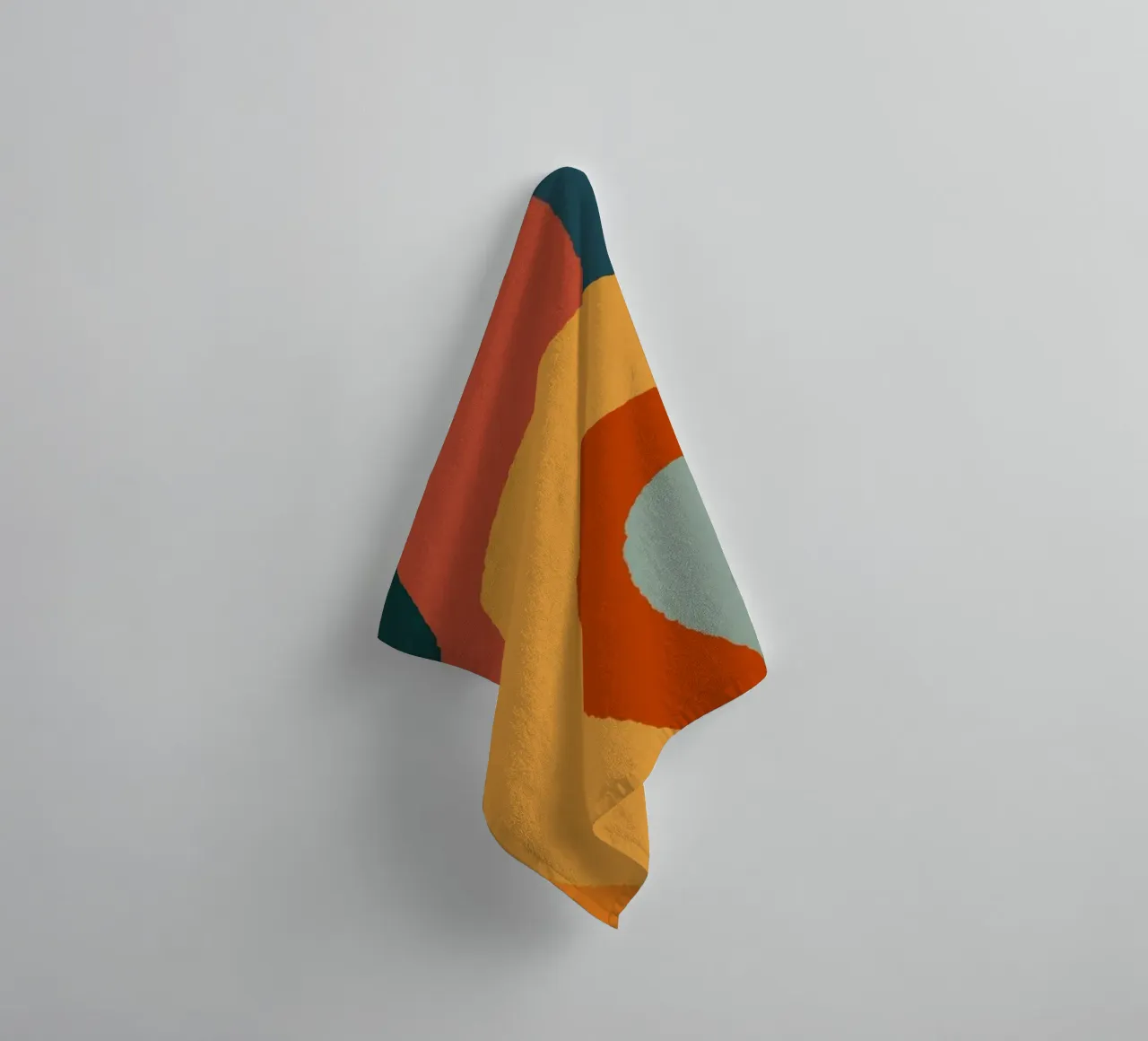 Linee ondulate retrò asciugamano da bagno da Wackapacka