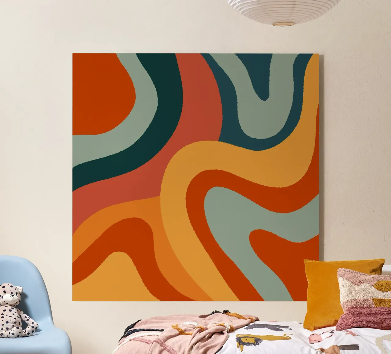 Linee ondulate retrò plexiglass da Wackapacka