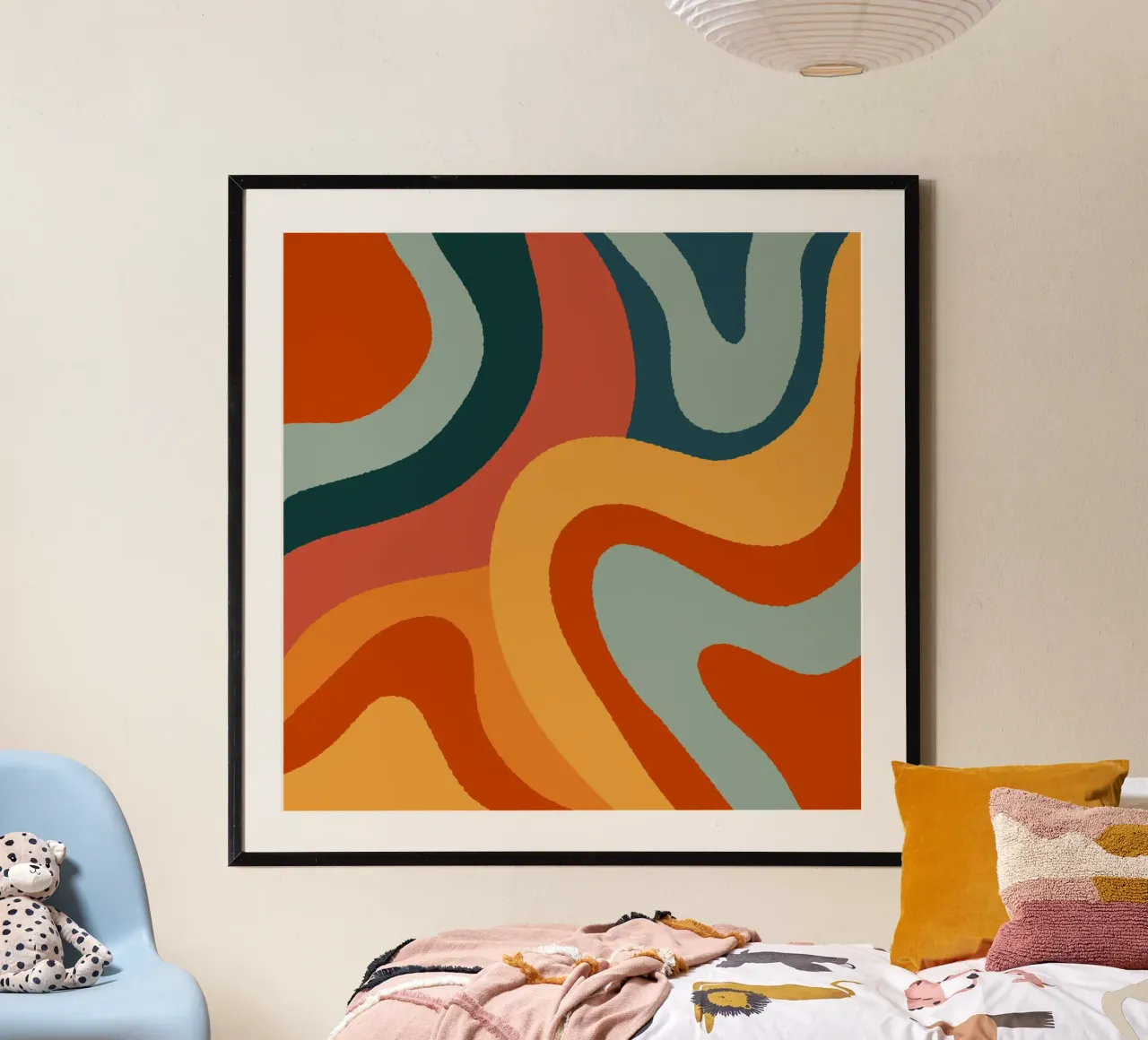 Linee ondulate retrò carta hahnemühle da Wackapacka