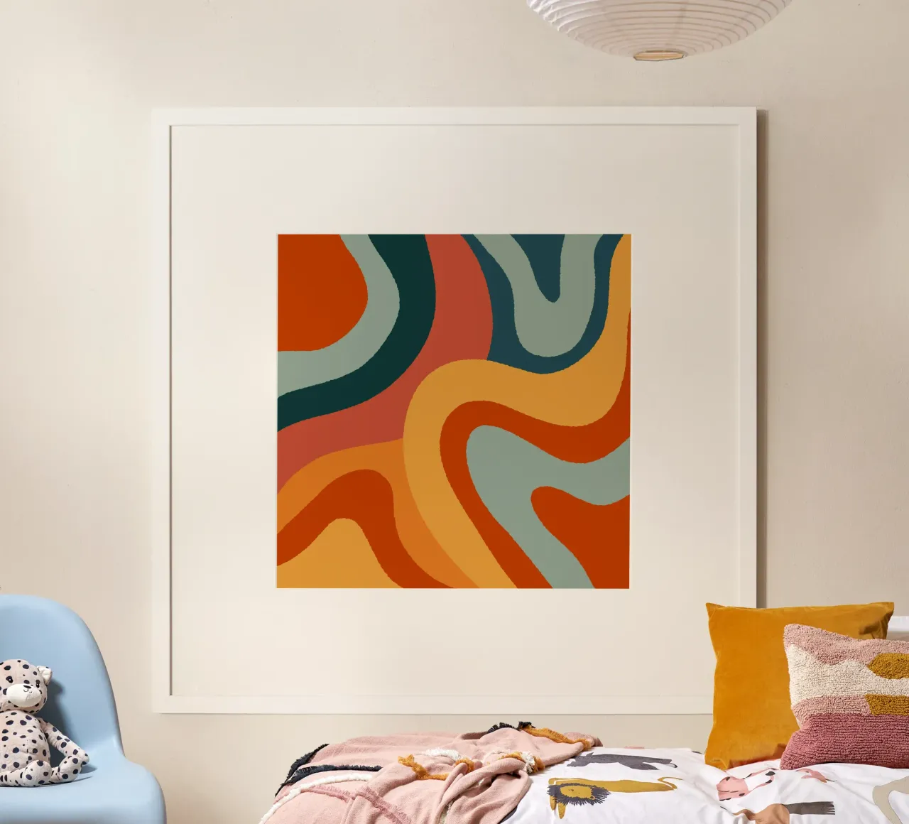 Linee ondulate retrò carta hahnemühle da Wackapacka